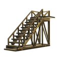 thumbnail image 4 of 1/72 Fortress Building Model Kits DIY DIY Painting Architecture Scene Model for stairs, 4 of 9
