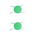 thumbnail image 4 of relayinert 1/2/3/5 Confort et Durabilité des Chaises Coussin Rond Doux et Confortable Vert 2 Pcs, 4 of 6
