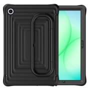Case for Samsung Galaxy Tab A11 Plus 11 inch 2025, 3-in-1 Silicone Tablet Case with 180° Adjustable Stand, Shoulder Strap, Anti-Slip Texture, Black