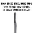 thumbnail image 4 of 1"-12 HSS Machine and Fraction Hand Bottoming Tap, Tap America, T/A54930, 4 of 4