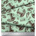 thumbnail image 2 of Soimoi polyester Crepe Fabric Burger,Cookies & Cups Print Sewing Fabric Yard 42 Inch Wide, 2 of 3