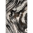 thumbnail image 2 of LaDole Rugs 4x6 ft Modern Earth Abstract Area Rug | Contemporary Small Carpet For Bedroom, Living Room, Kitchen, Entry Way, Indoor Floor Décor | Grey Ivory, 2 of 5