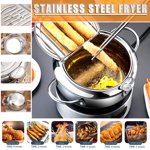 Articles d'enlèvement!Ustensiles de cuisine polyvalents setWith Détachement Mini Inoxydable contrôle ménage et friteuse acier température friteuse cuisine,Dîner Bars en acier inoxydable serti