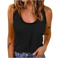 thumbnail image 2 of Liquidation d'Économies! Débardeur d'Été pour Femmes BEFOKA, Débardeur Décontracté pour Femmes, Débardeur Ajusté Sans Manches à Col Rond Confortable en Tricot Uni pour Femmes, 2 of 5