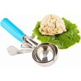 thumbnail image 1 of Met Lux Ounce Portion Scoop Durable Disher Scoop - Thumb Trigger Orange Stainless Steel Ice Cream Disher for Portion Control for Ice Cream Mashed Potato and Cookie Batter, 1 of 4