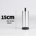 thumbnail image 3 of simhoa 4 Pcs Pieds de Remplacement pour Meubles de Sofa pour Table Basse, Bout, Bahut Buffets 15 cm, 3 of 8