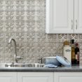 thumbnail image 5 of FASÄDE Traditional Style 10 Decorative Vinyl Backsplash Panel in Vintage Metal (6X6 Inch Sample), 5 of 5