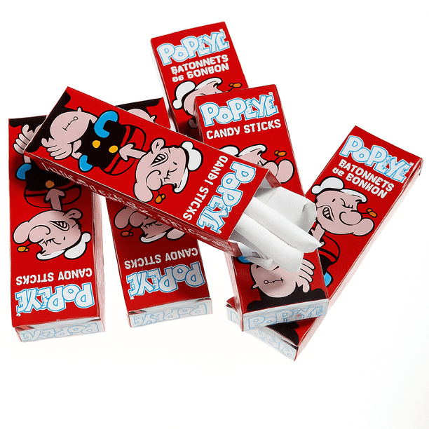 popeye candy cigarettes canada Sticks: Originally the candy was called Popeye and were white with a red tip to resemble a cigarette. Due to the controversy of desensitizing children to smoking, the name This 187g pack is perfect for sharing popeyes cigarettes candy Candy Cigarettes