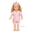 thumbnail image 3 of My Life As – Ensemble Pyjama pour Poupée de 18 pouces, 3 Pièces, Motif Rose et Blanc, Thème Licorne, 3 of 8
