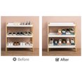 thumbnail image 3 of Labymos Organisateur d'Espaces pour Chaussures, Organisateur d'Espaces pour Chaussures Ajustable, Étagères pour Chaussures, Économiseur d'Espace pour Chaussures, Support pour Chaussures, 3 of 8