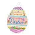 thumbnail image 4 of Abbracc Easter Decoration Door Sign Easter Bunny Rabbit Sign for Holiday Garden Yard C, 4 of 9