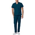 thumbnail image 2 of Adar Mens Medical Scrubs Set Medical Uniforms - Roomy Fit (30 Colors), 2 of 7