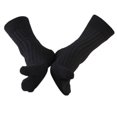 thumbnail image 2 of TISHITA Elastic Cotton Tabi Socks 2 Toe Socks Flip-Flops Socks Unisex Black, 2 of 8