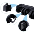 thumbnail image 4 of Support pour Balai, Support Mural pour Balai et Vadrouille, Support Mural Robuste en Acier Inoxydable pour Vadrouille et Balai Noir, 4 of 5