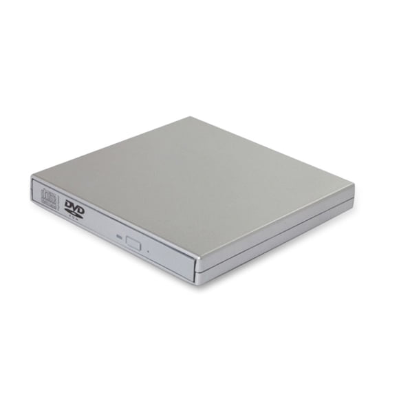 ZheElen Exterior PC CD Writer Portable Shockproof Indoor Outdoor DVD Driver Noise Cancelling Notebook Computer Optical Reader Silver