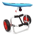 thumbnail image 4 of Kayak 65KG Loading Capacity Foldable Kayak Trolley Energy-saving Two-wheeled Carrier Cart for Kayak Canoe Boat, 4 of 5