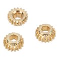 thumbnail image 3 of Tuners Gears, 12 Pcs 1:18 Ratio Accurate Size Tuning Peg Gear Smoothly Edge Sturdy 12mm Diameter  For Performance Silver,Gold, 3 of 8