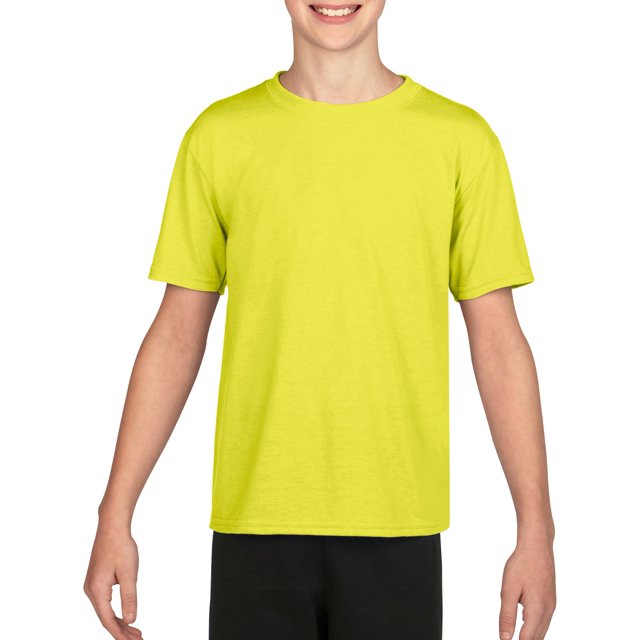 T-Shirt Performance Jeunesse, TG, Vert Sécurité
