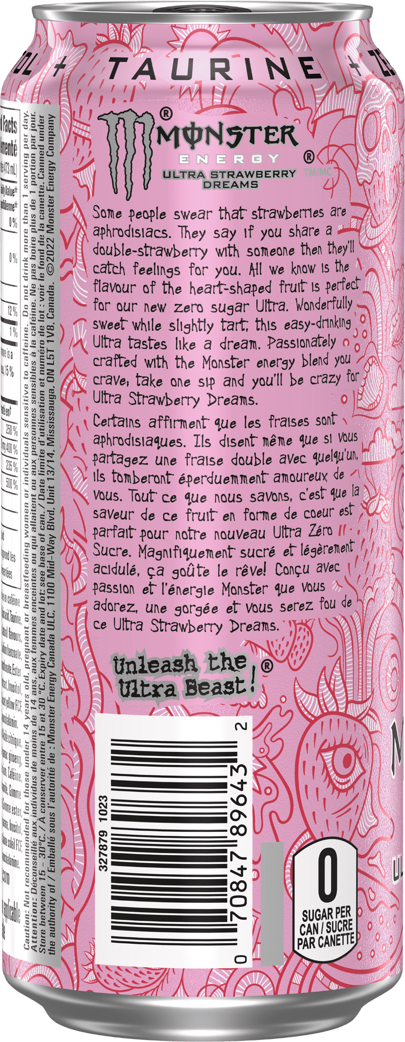 Monster Ultra Strawberry Dreams 473ML