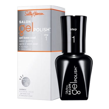 Sally Hansen Couche de Base Salon Gel Polish™, Résultats de salon en 3 étapes, couleurs vibrantes, anti-éclats, jusqu'à 2 semaines de tenue 4ml.
