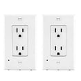 thumbnail image 1 of 4PCS DECOR Outlet Wall Plate with Led Night Lights - Build on Sensor Nights Light - Electrical Cover Plates Nightlight - Covers Plate with Energy Efficient nightlights - No Wire (Decor), 1 of 5