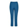 thumbnail image 3 of Timegard Womens Plus Size Pants Elastic Waisted Solid Color Lightweight Pants Lounge Trousers Pockets, 3 of 4