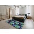 thumbnail image 4 of Ahgly Tapis d'Intérieur Carré à Motifs Bleu Mer Profonde, 3 Pieds Carré, 4 of 6
