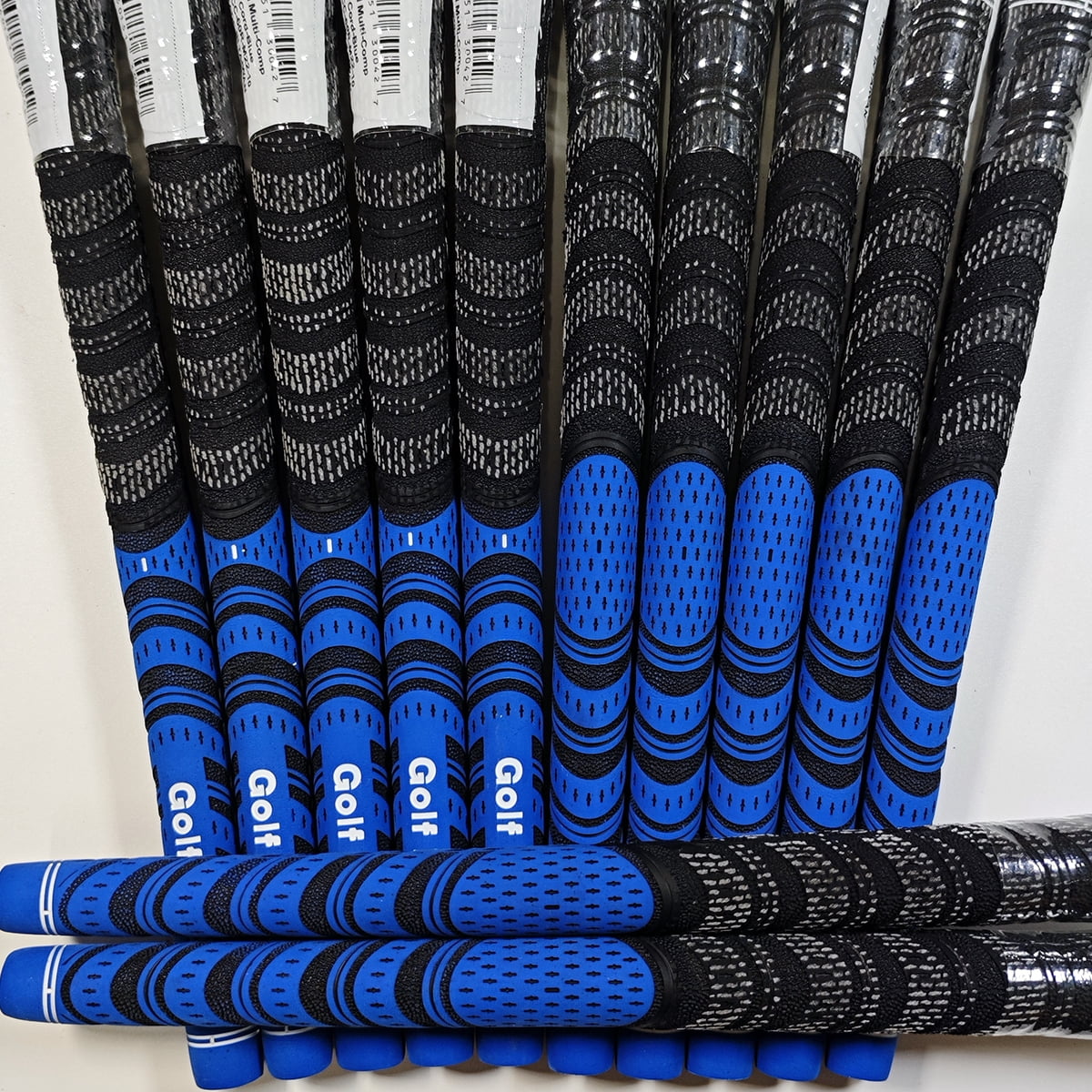 Golf Grips Multi Compound Standard/Midsize Rubber Golf Club Grip Blue Color 9PCS Midsize