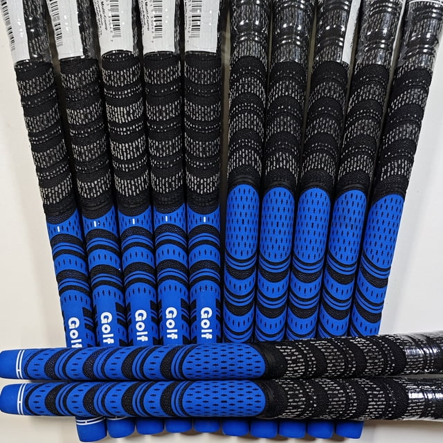 Golf Grips Multi Compound Standard/Midsize Rubber Golf Club Grip Blue Color 100PCS Midsize