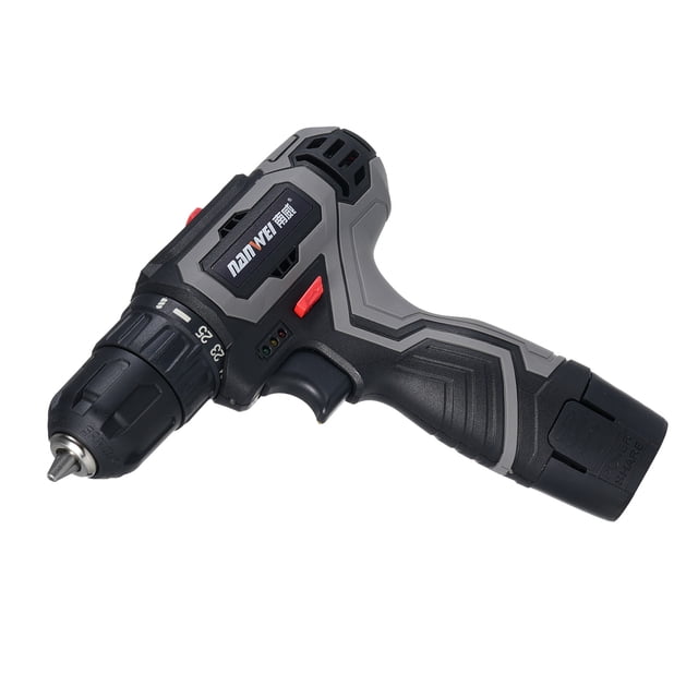 Ensembles de perceuses sans fil Foreuse électrique 25+1 Réglage de couple pour la reconstruction à domicile, DIY Artisanat, Travail du bois, Aménagement paysager, Entretien des voitures 16.8V 1500mah Batterie, US Connecteur