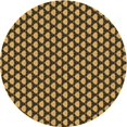 thumbnail image 1 of Ahgly Company Tapis d'Intérieur Lavables à la Machine, Carrés, Transitionnels, Jaunes, Tapis de Zone, 3 Pieds Carré, 1 of 7