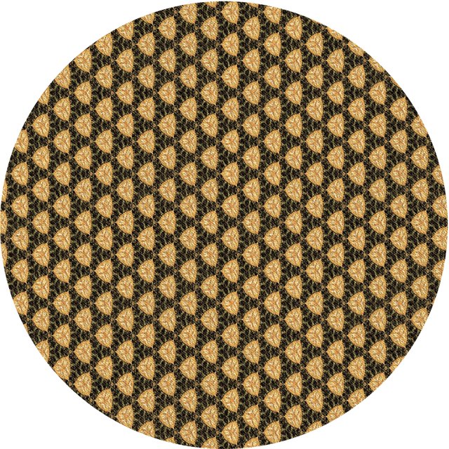 Ahgly Company Tapis d'Intérieur Lavables à la Machine, Carrés, Transitionnels, Jaunes, Tapis de Zone, 3 Pieds Carré