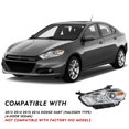 thumbnail image 2 of For 2013-2016 Dodge Dart Chrome Housing Clear Lens Headlights Factory Style, 2 of 13