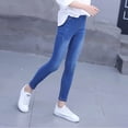 thumbnail image 1 of AAMILIFE Girls Slim Jeans Elastic Waist Pencil Pants, 1 of 4