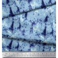 thumbnail image 2 of Soimoi Blue Rayon Fabric Insect & Texture Print Fabric by The Yard 42 Inch Wide, 2 of 2