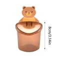 thumbnail image 2 of Adorable Bear Hug No Drill Wall Mounted Toothbrush Holder Bathroom Organizer With Toothpaste Shelf and Drying Rack, 2 of 3