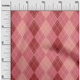 thumbnail image 2 of oneOone Georgette Viscose Medium Pink Fabric Check Sewing Craft Projects Fabric Prints By Yard 42 Inch Wide, 2 of 5