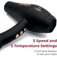 thumbnail image 4 of Red Light SRI Salon Dry Pro Infrared Hair Dryer by Skin Research Institute | Negative Ions for Reduced Frizz, Fast-Drying and Max Shine, Attachments Included, 4 of 6