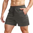 thumbnail image 1 of Men's Running Shorts with Zipper Pockets Gym Athletic Workout 5" Shorts for Men, 1 of 5