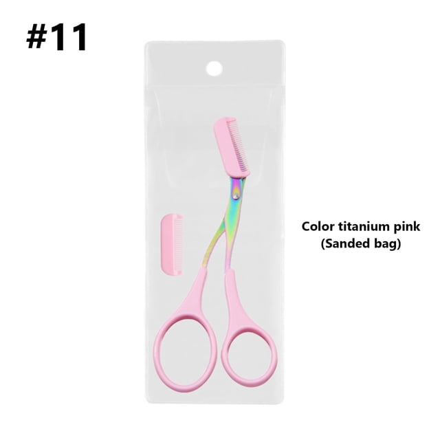Reduce Price! WSBDENLK Eyebrow Trimmers Scissor 2024 New Eyebrow Scissors With Comb Precision Eyebrow Trimming Scissors Non-Slip Eyebrow Cutter Hair Removal Eyebrow Scissors