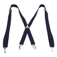 thumbnail image 3 of Mens Dress Suspenders, Wide Applicability Mens Suspenders Safe Durable Simple Design Approx 1x41.3in  For Work For Wedding For Outdoor Navy Blue, 3 of 8