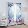 thumbnail image 4 of Goory Rideaux de Noël Luxe 2 Pcs Draperies Texturées en Lin Décoration Maison Rideau de Fenêtre Poche de Tringle Style Chambre-5 L:41 Pouces x H:91 Pouces, 4 of 6
