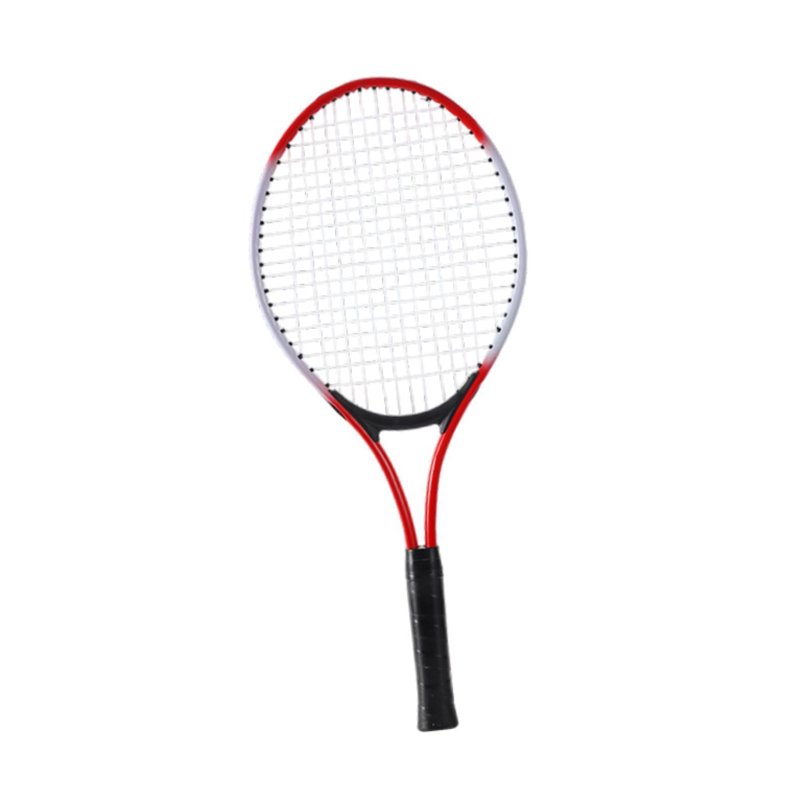 ZheElen Raquette de Tennis Seulement Équipement de Tennis Portable Adultes pour Rouge Plage Cour Arrière Récréatif Enfants Rouge