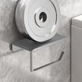 thumbnail image 4 of Black, White, or Gray Plastic Toilet Paper Holder with Adhesive or Screw Mount for Bathroom, RV, or Laundry Room, 4 of 6