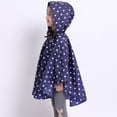 thumbnail image 4 of MIASHUI Poncho de Pluie pour Enfants Réutilisable Imperméable pour Tout-Petits, Veste de Pluie, Bleu Foncé, 3-5 Ans, 4 of 5