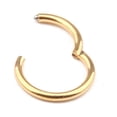 thumbnail image 1 of CNKOO 1 Pc 16G 14G Hinged Segment Hoop Ring Stainless Steel Lip Nose Septum Piercing, 1 of 7