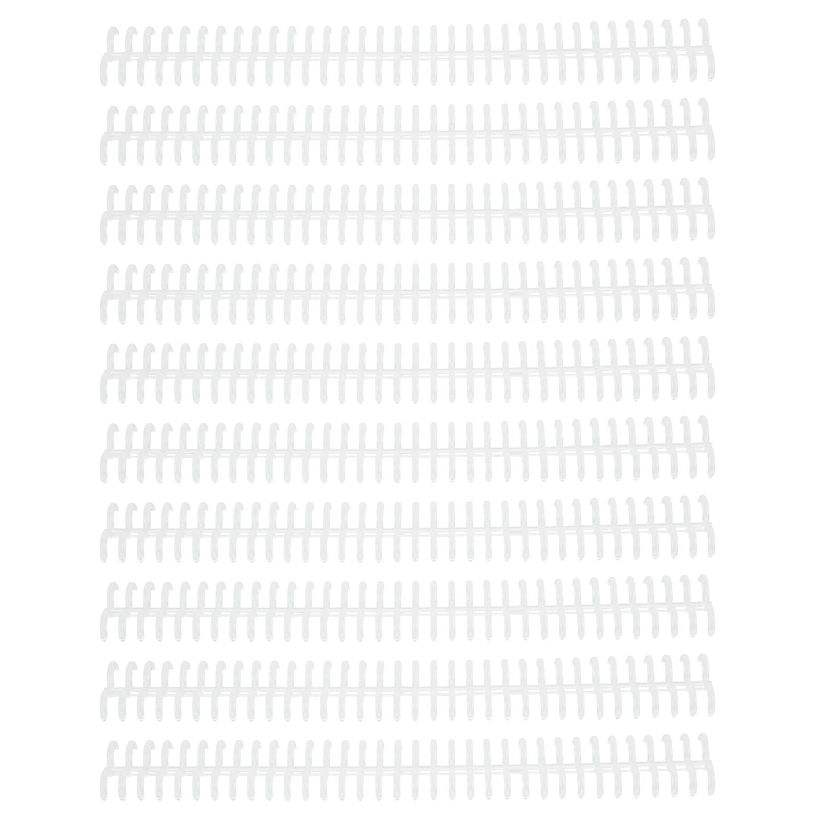 Plastic Binding Spine, Loose Leaf Rings Detachable For Home Or School Use Transparent