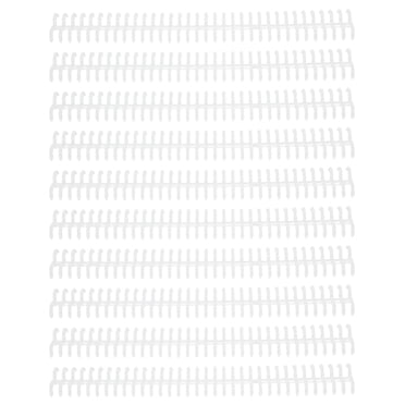 Plastic Binding Spine, Loose Leaf Rings Detachable  For Home Or School Use Transparent