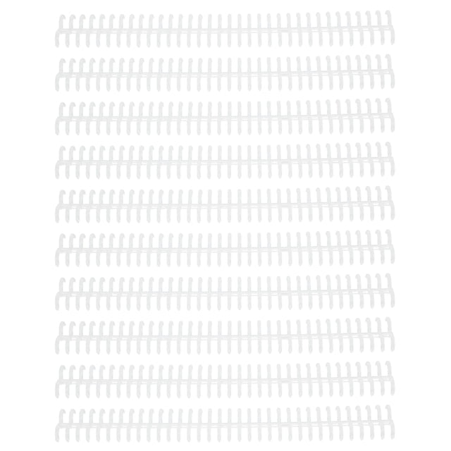 Plastic Binding Spine, Loose Leaf Rings Detachable For Home Or School Use Transparent