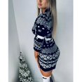 thumbnail image 1 of Robe Pull de Noël pour Femmes Renne Flocon de Neige Tricot Manches Longues, 1 of 7